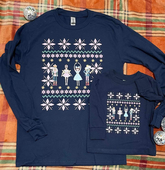 Vintage Nutcracker Ballet Mom and daughter