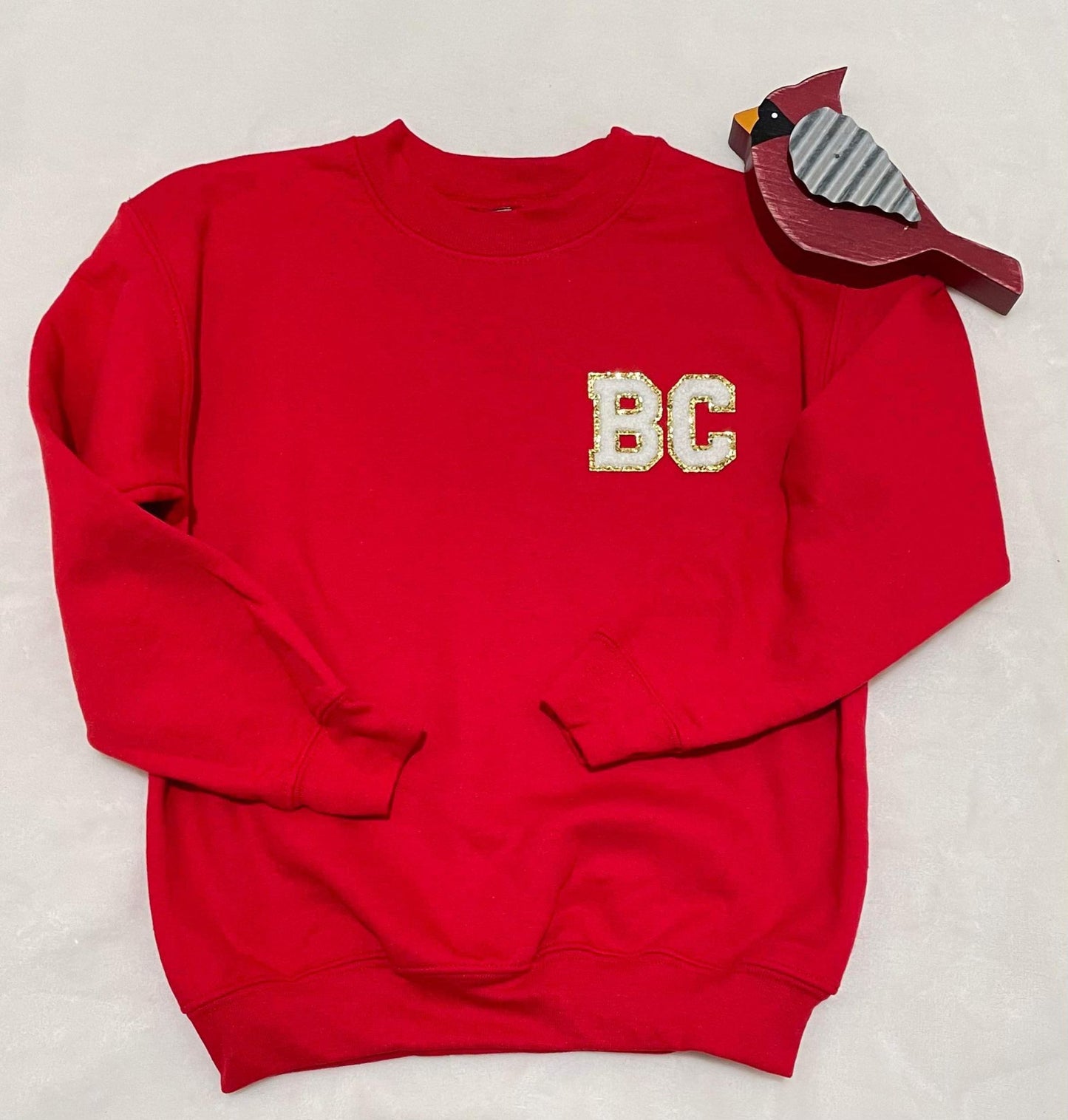 BC Chenille patch sweatshirts