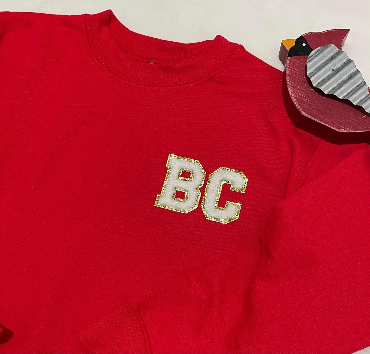 BC Chenille patch sweatshirts