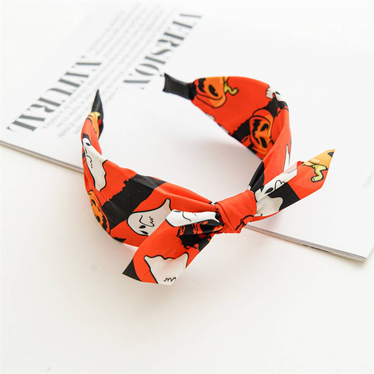 HALLOWEEN CROSS WIDE HEADBAND_CWAHA1462