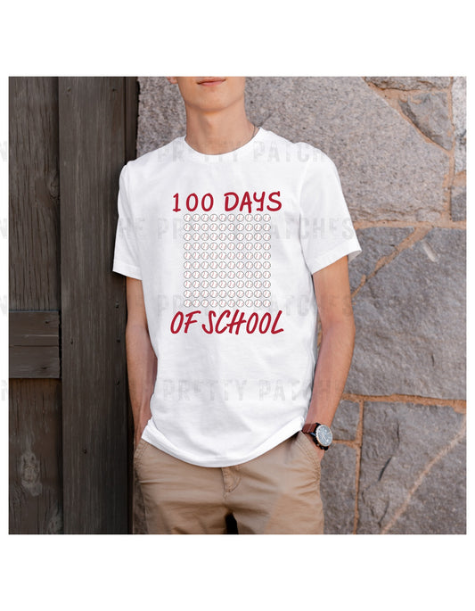 100 Days of school Baseball "100 baseballs"