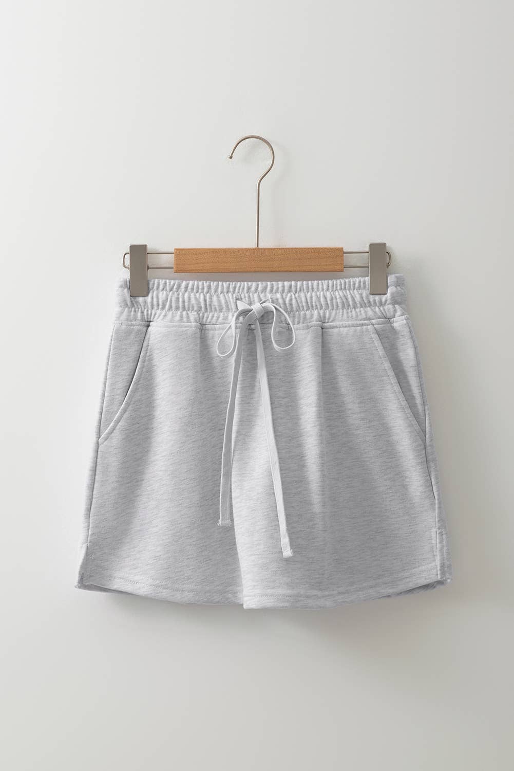 French Terry Drawstring Mini Skort with Pockets-FTDMS