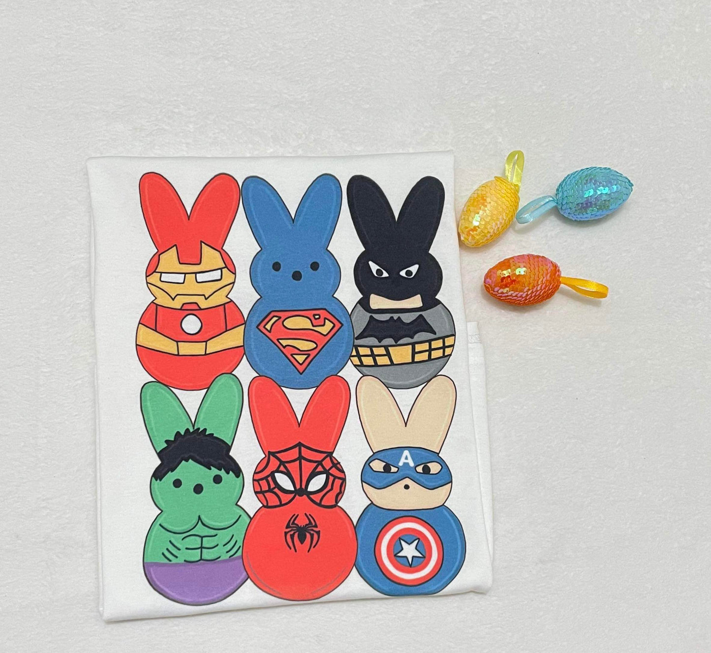 Superhero peeps t-shirt