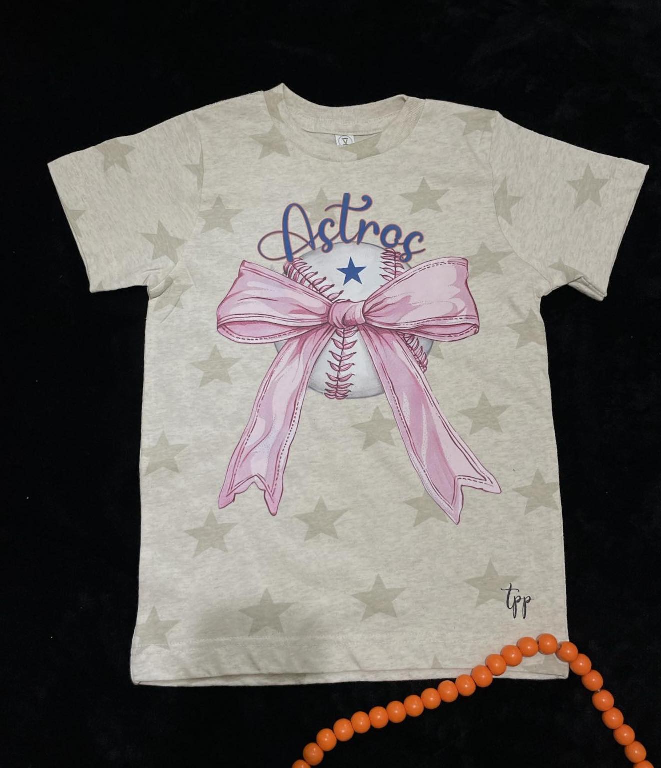Girly astros TEE SHIRT YOUTH SIZES
