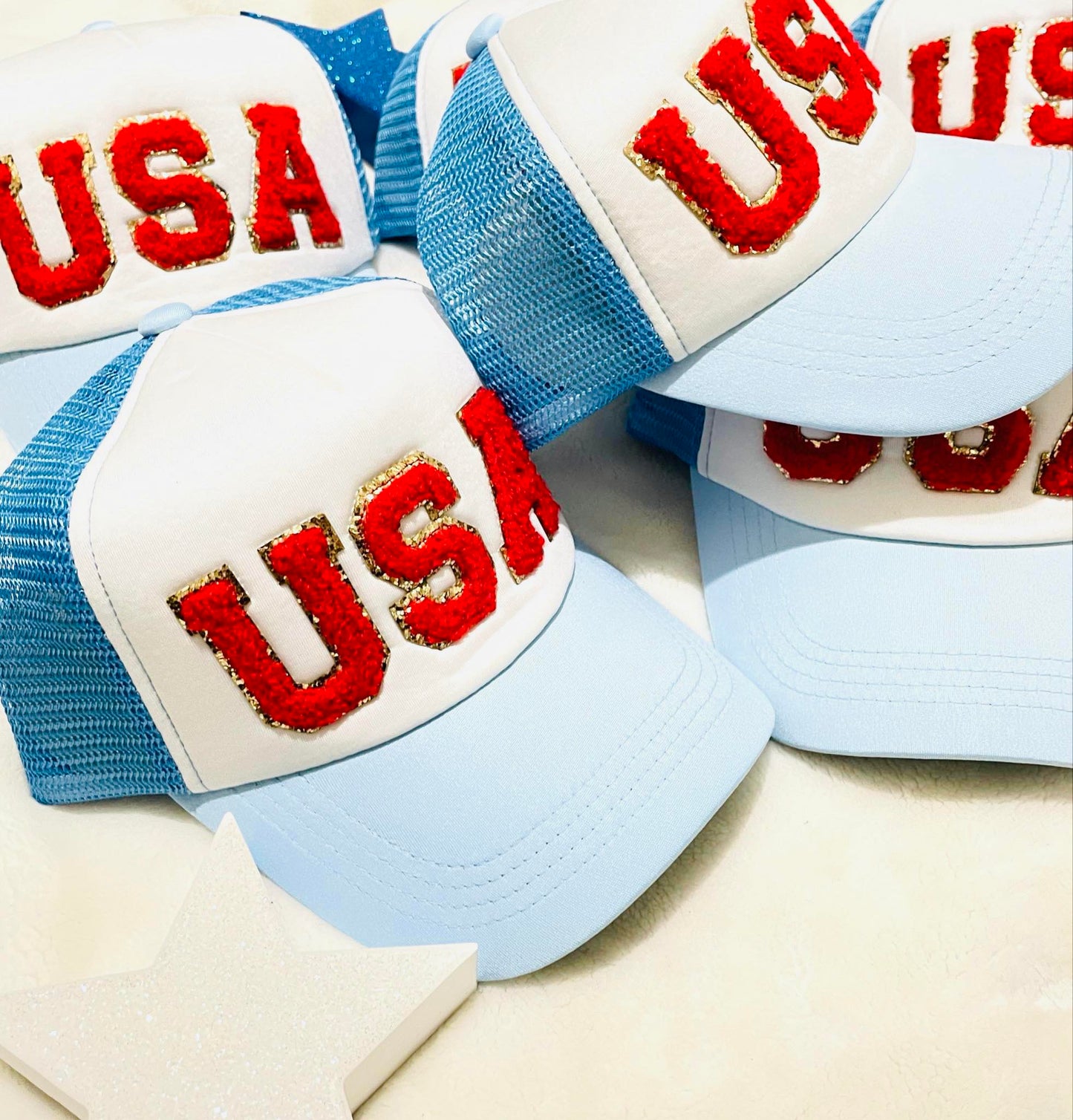 USA Chenille hats-