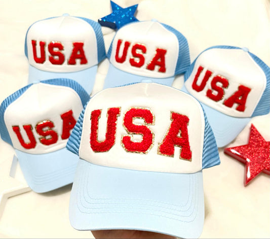 USA Chenille hats-