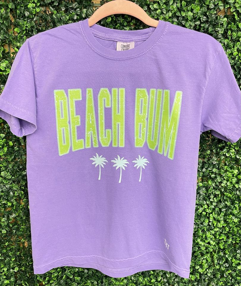 Beach Bum -T-SHIRT GREEN FONT