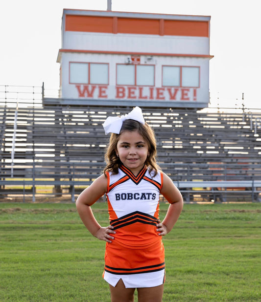 Bobcats cheer uniform