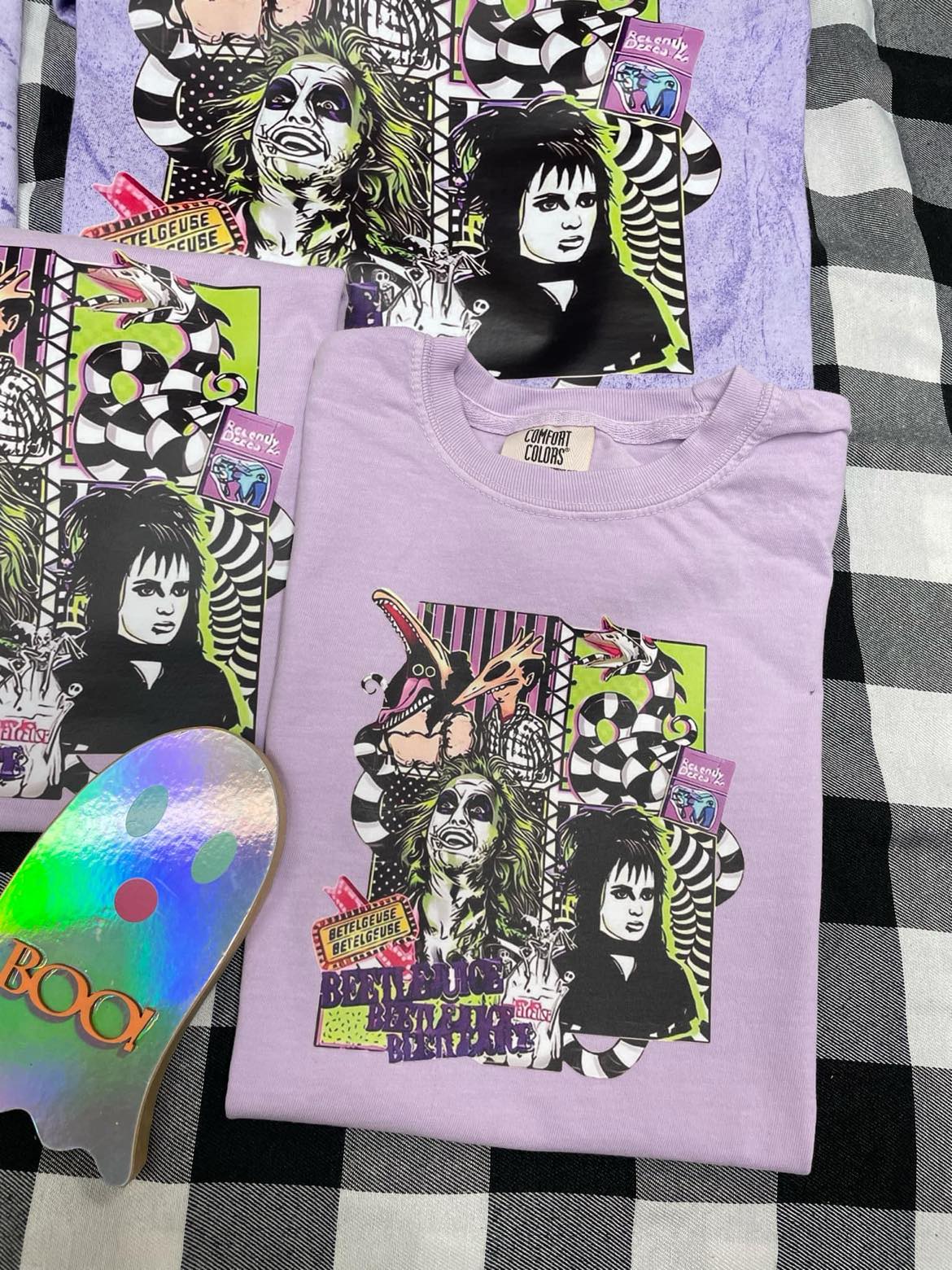 Beetle Juice T-shirt (ADULT SHIRTS MARBLE LAVENDER ONLY)