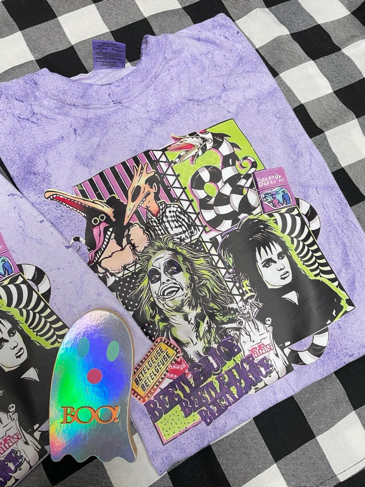 Beetle Juice T-shirt (ADULT SHIRTS MARBLE LAVENDER ONLY)