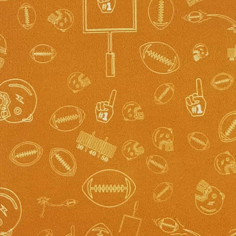 Football Field Goal Boy Collar Shirt(Orange)-FFGCS