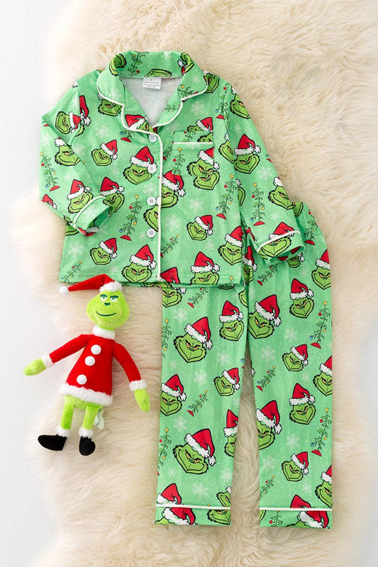 Grinch character pajama set. PJG40245