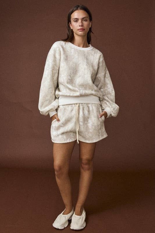 Woodland Camo Crewneck And Shorts 101625-AS