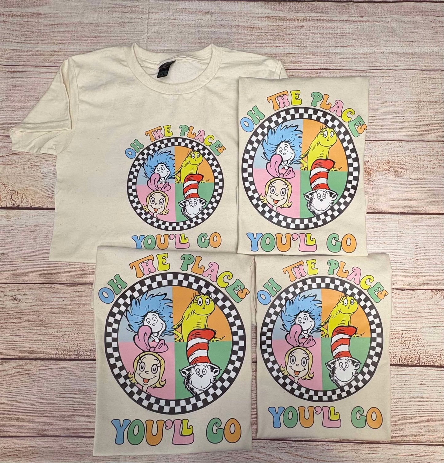 Oh the Places You'll Go - T SHIRT - (Gildan)