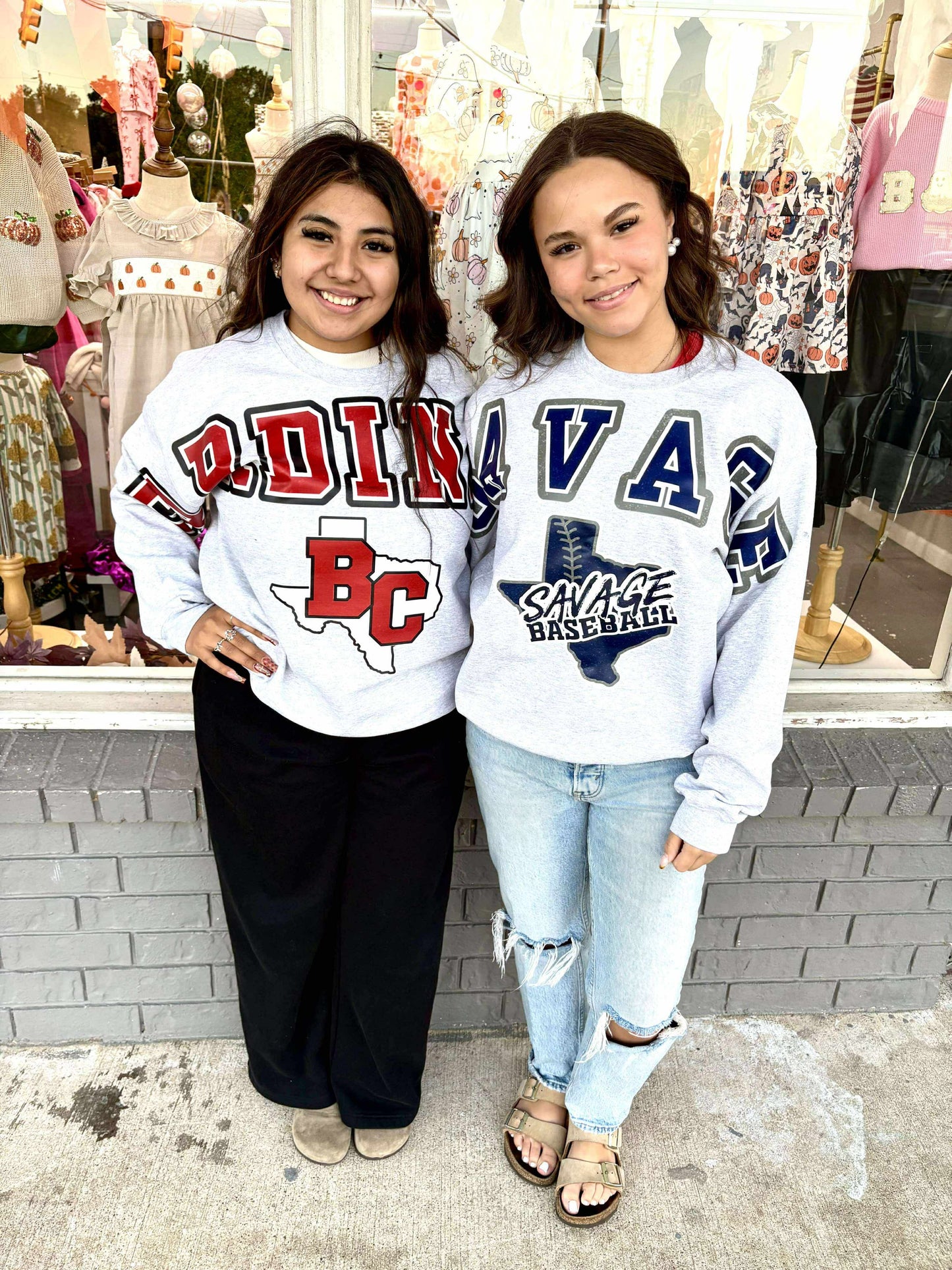 Oversized Mascot Sweatshirts with Logo - SAVAGE - SWEATSHIRT - (Jerzee/Gildan)