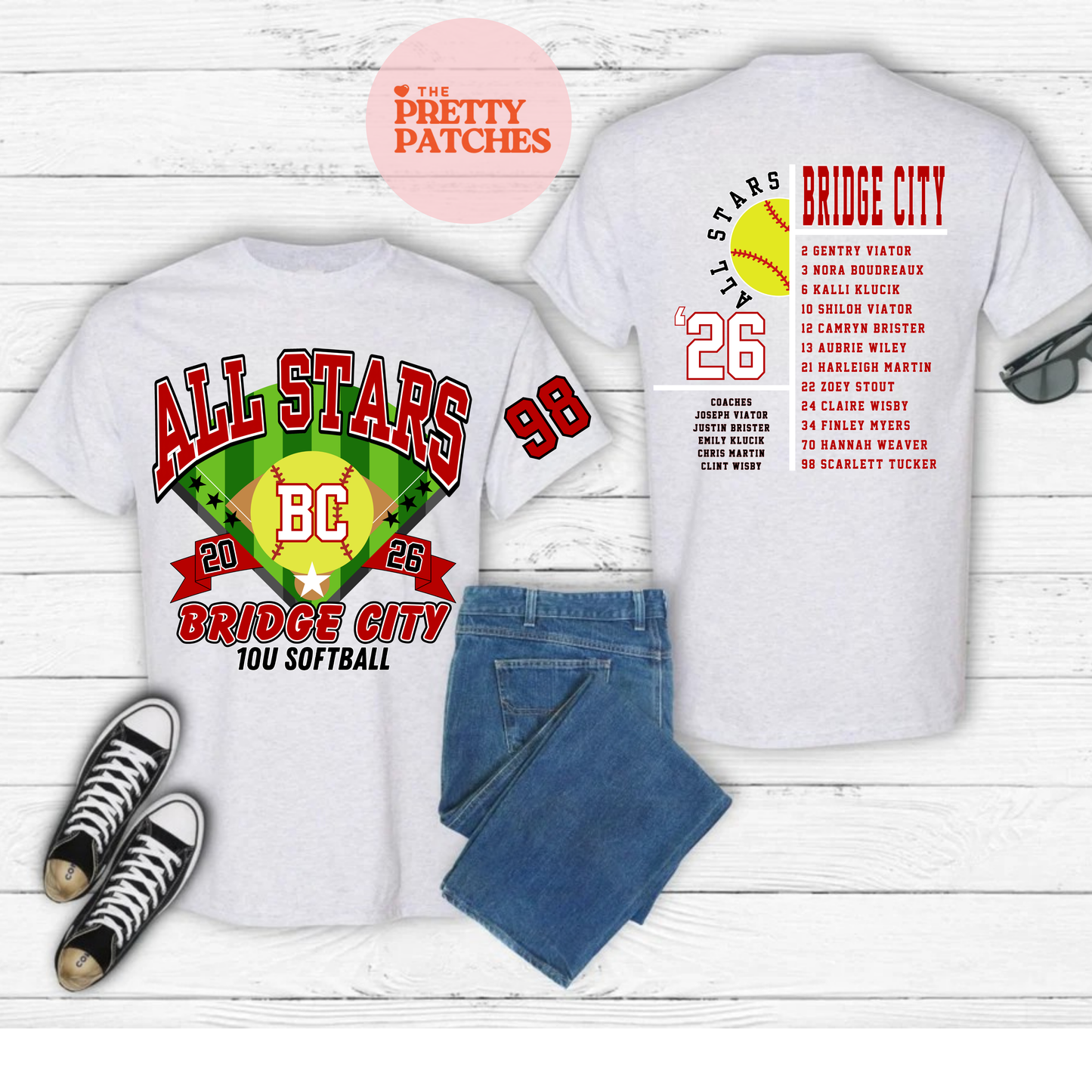 BC 10U SOFTBALL ALLSTARS - GILDAN TSHIRT- (FULL FRONT & FULL BACK IMAGES) 051426KB