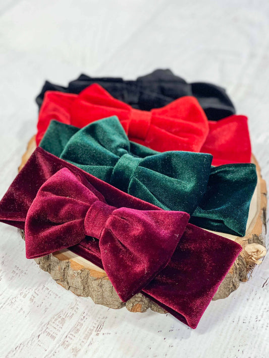 Velvet Bow Headbands    9643