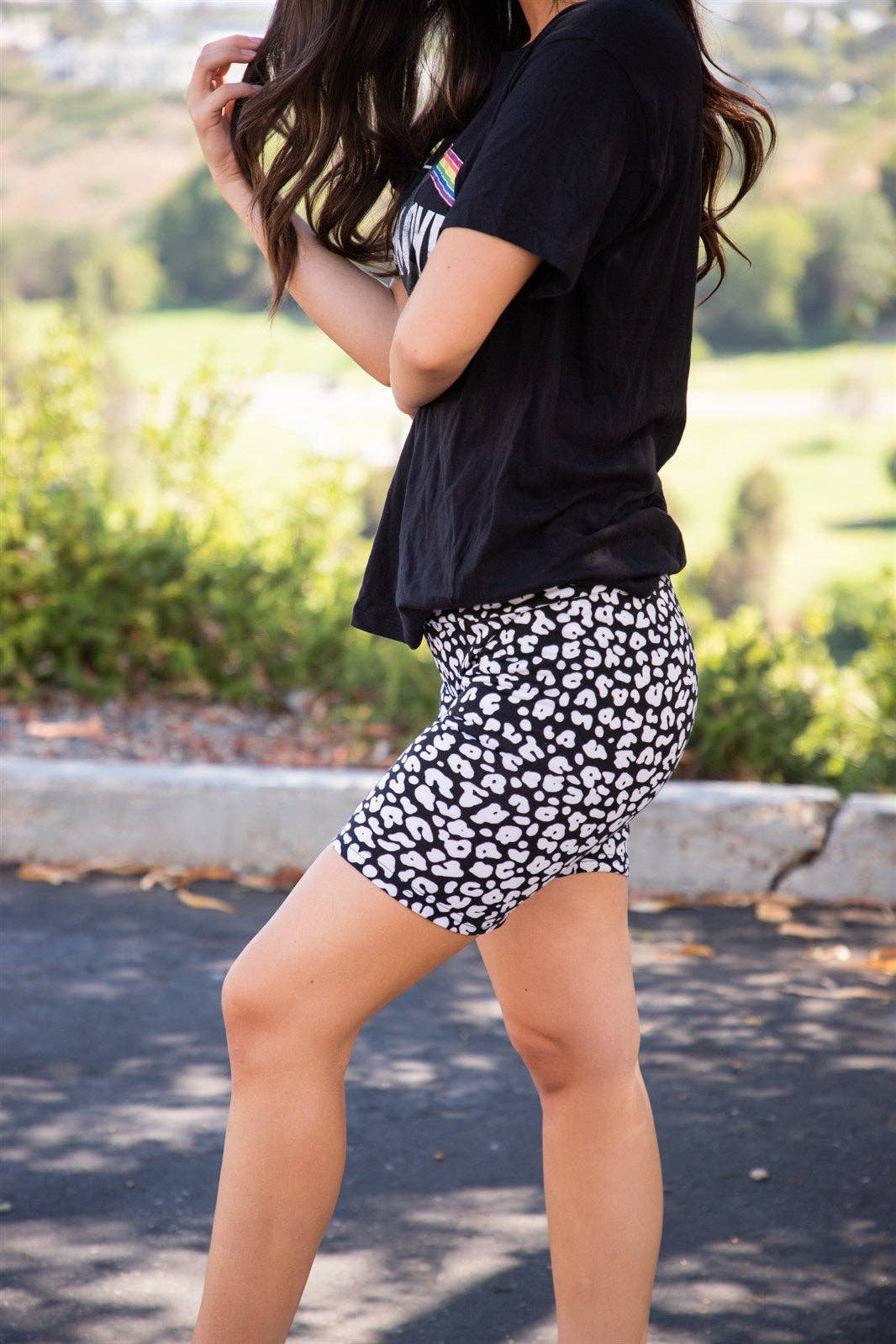 Animal Print Gracyn Biker Shorts AP8-GBS)