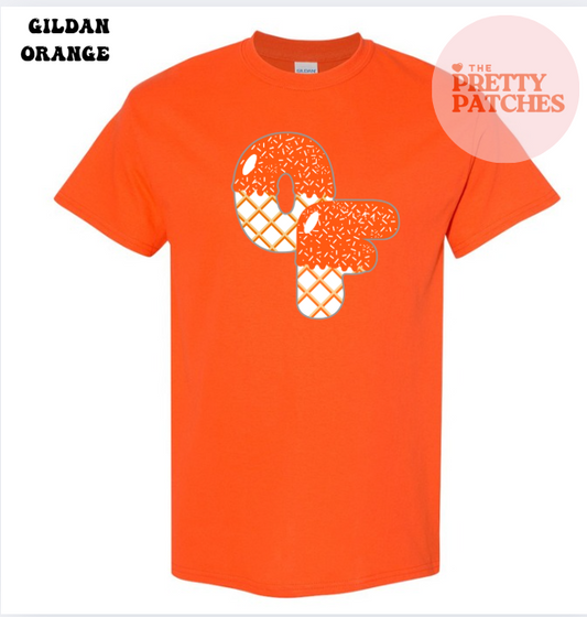 Orangefield ice cream OF drip  - T SHIRT - (Jerzee/Gildan)