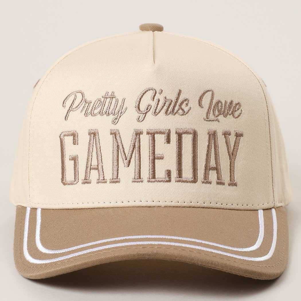 PRETTY GIRLS..Embroidery Double Stitch Trucker Hat-101125br