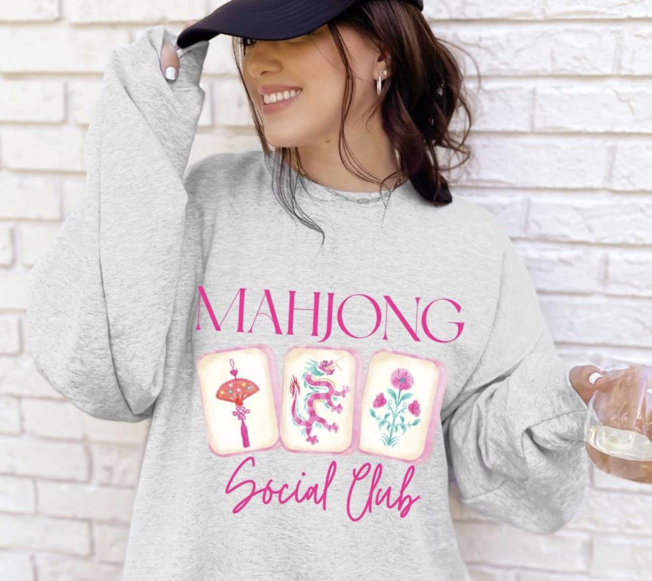 Mahjong Social Club 🩷 T- T SHIRT - (Jerzee/Gildan)