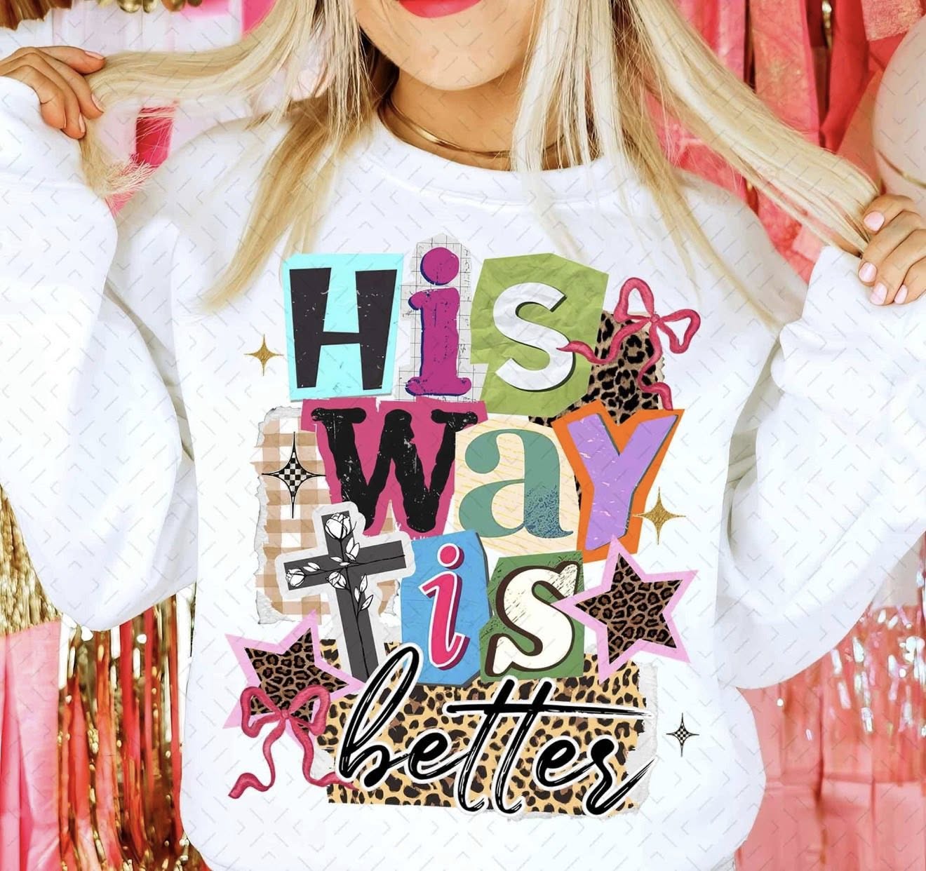 His Way is Better 💙🩷 - T SHIRT- (GILDAN/LAT)