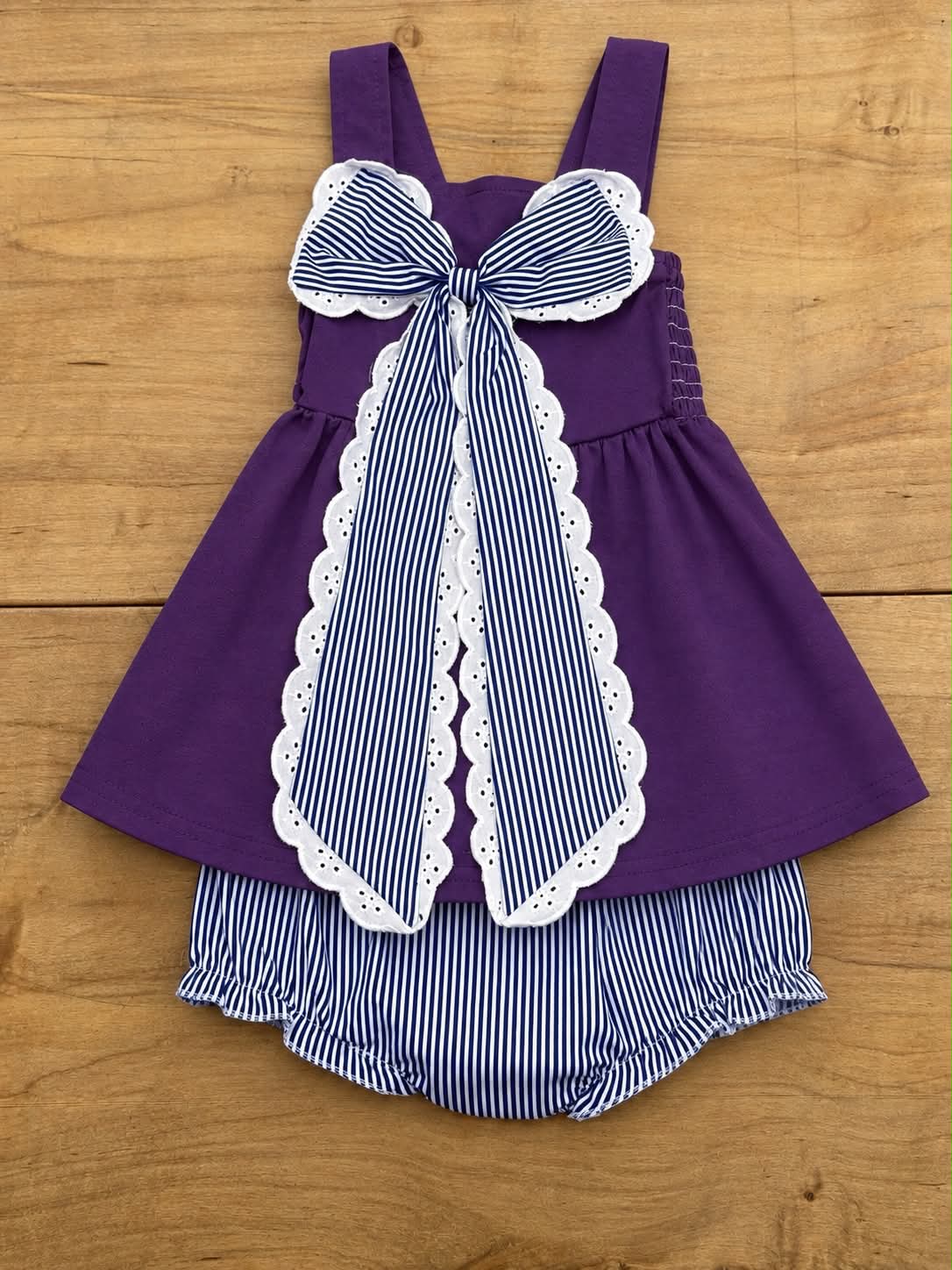 STRIPED BOW PURPLE. INDIANS SHORT SET (IN STORE) (TRUSTED)92526MM