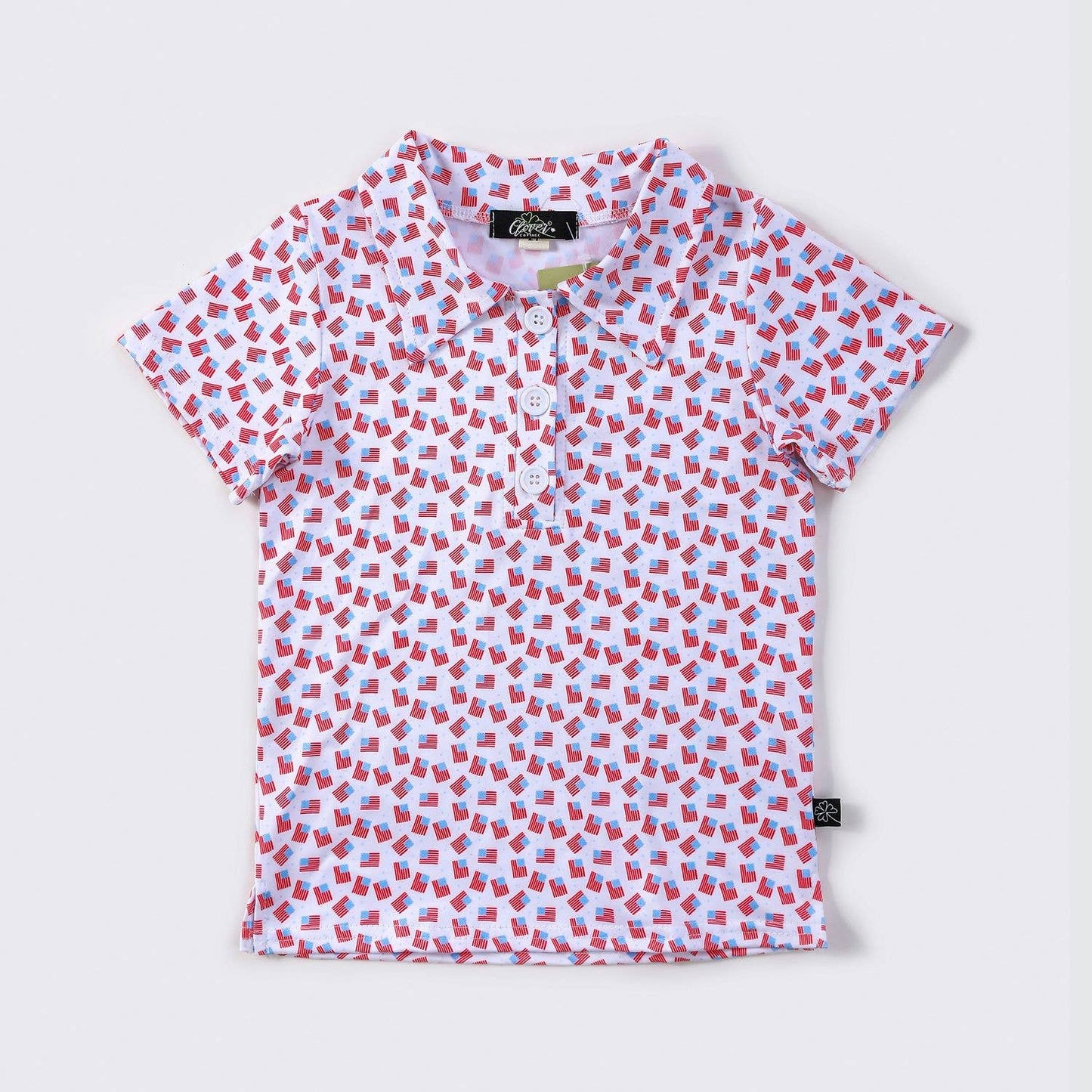 American Flag Boy Collar Shirt - AFS10