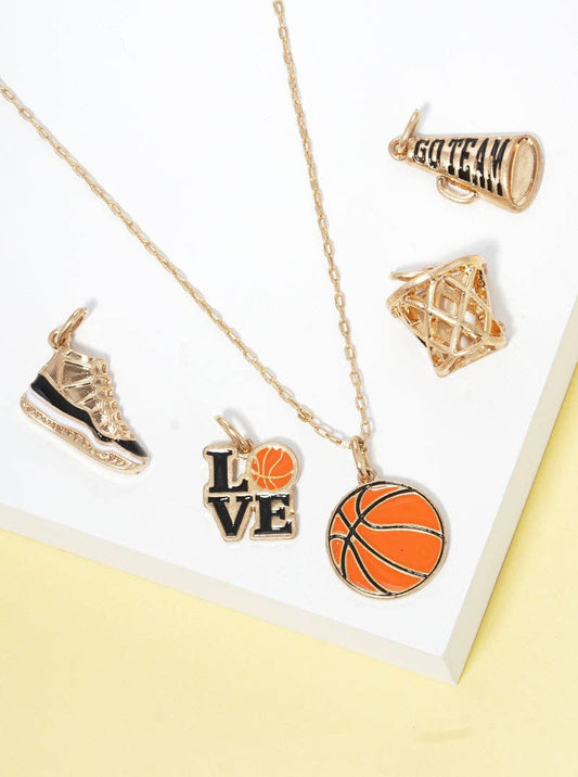 Sports Cluster Enamel Short Necklace B8CN2082