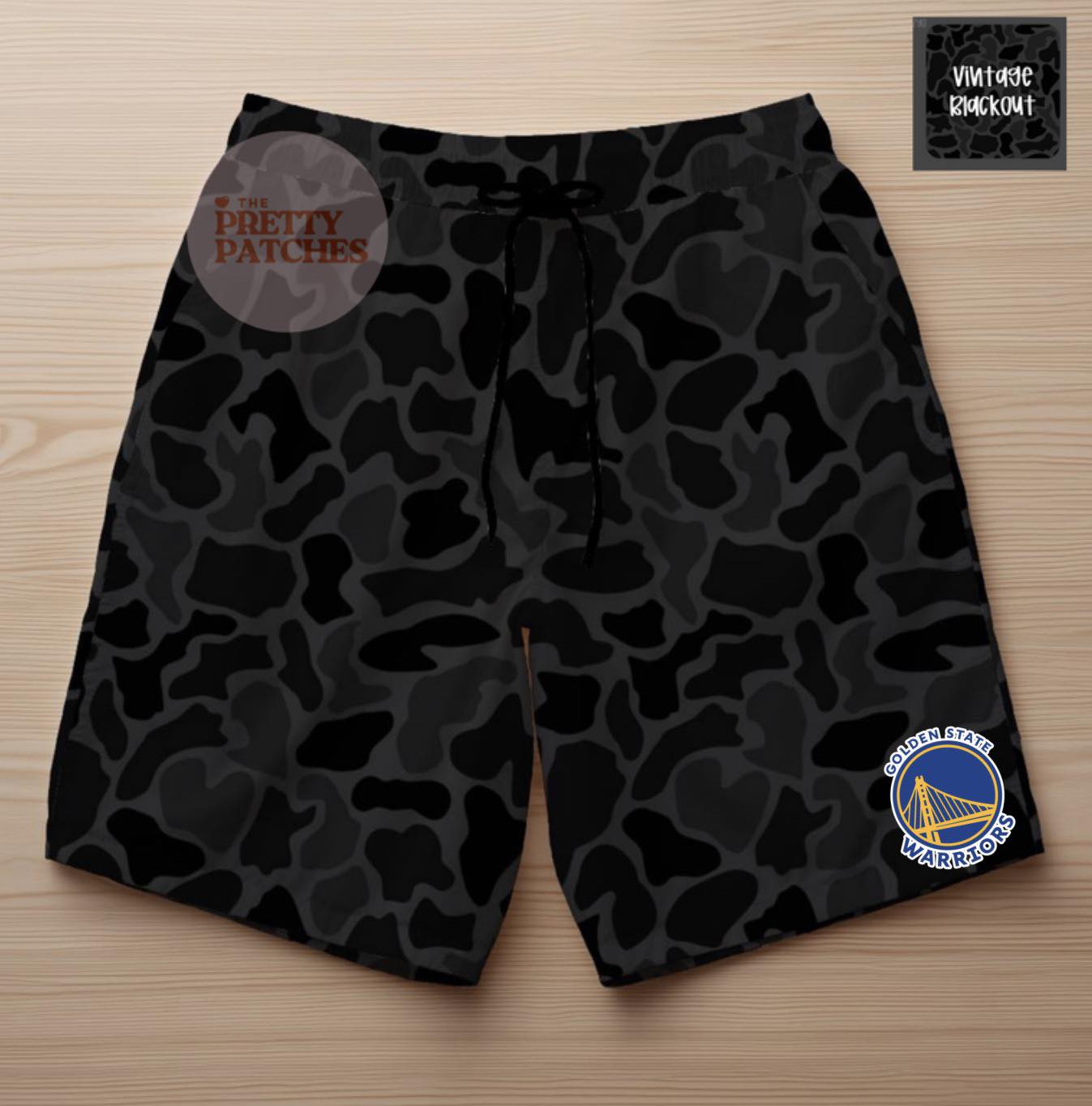 Vintage blackout (GOLDEN STATE WARRIORS) YOUTH- PREORDER