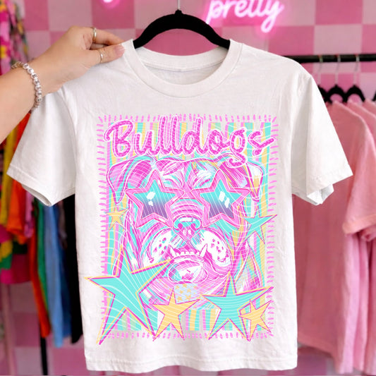COLORFUL MASCOT BULLDOGS -TSHIRT- (GILDAN/RABBITSKINS) 050126krv