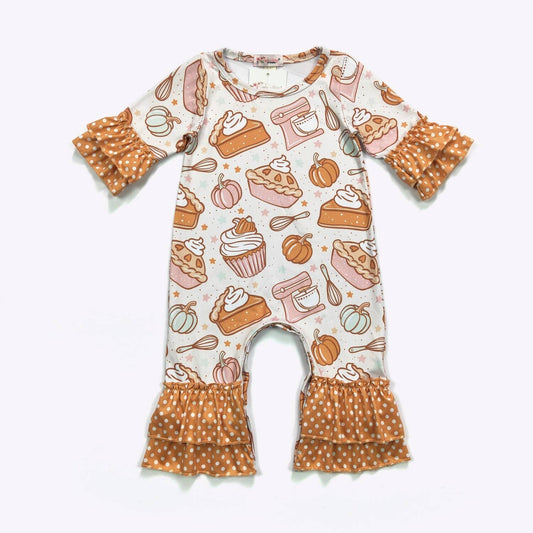 Pumpkin Pie Baby Romper- 101425br