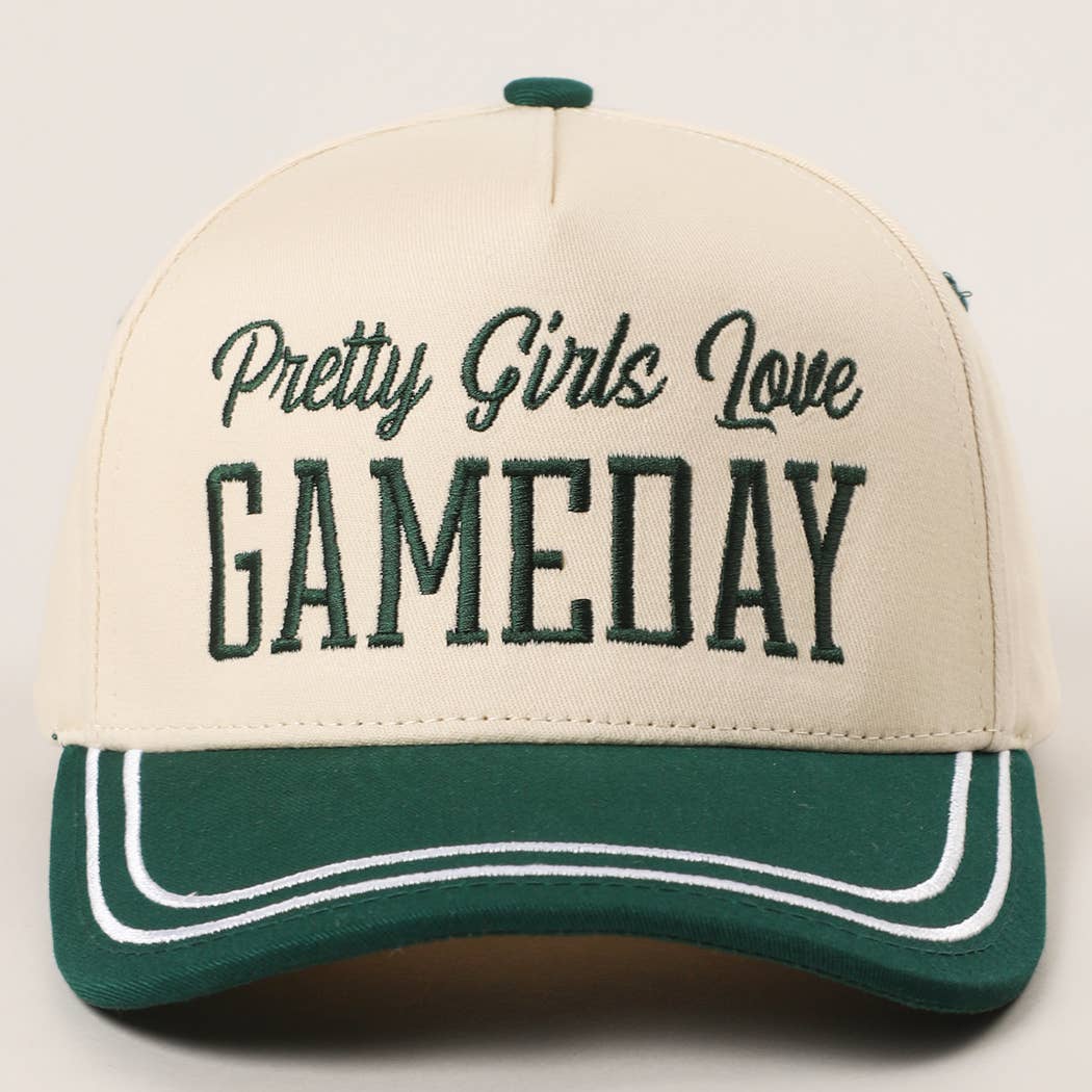 PRETTY GIRLS..Embroidery Double Stitch Trucker Hat-101125br