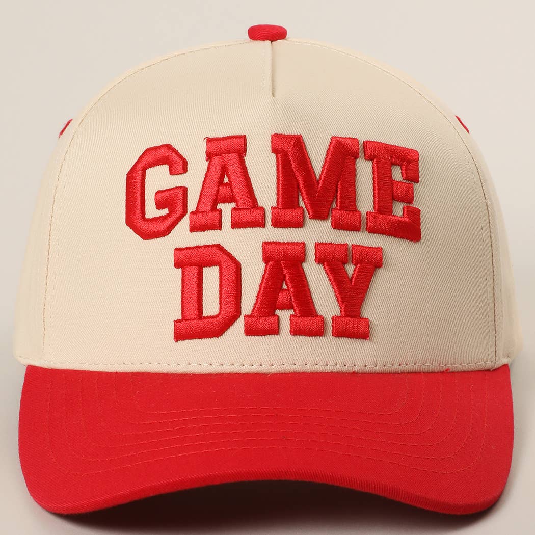 Fashion City - GAME DAY 3D Letter Embroidered Two-Tone Trucker Hat