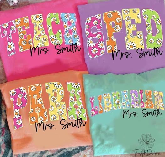 Daisy Teacher Bundle - Name of choice-T-SHIRT - (GILDAN/JERZEES)-061126BR