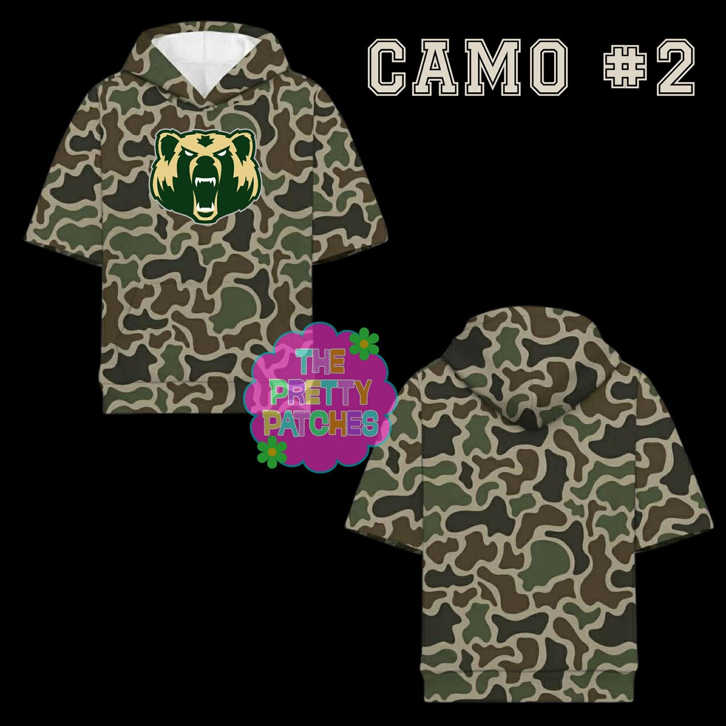Camo Hooded Tees LCM BEARS YOUTH - PREORDER