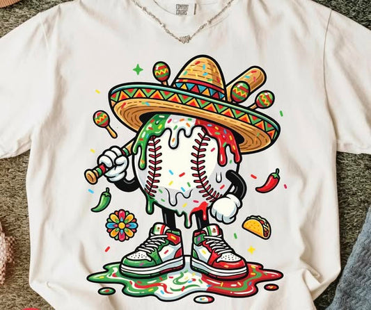 Cinco Baseball 🌮⚾️-T-SHIRT - (COMFORT COLOR/BELLA) 04.14.26 jb