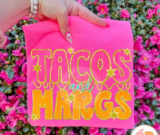 Tacos & Margs 🌮 -TSHIRT- (COMFORT COLOR/BELLA) 042426jb