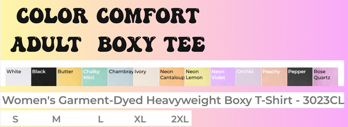 EVERYTHING HALLELUJAH BLUE STAR YELLOW FONT ----(BOXY TEE)-------- (COMFORT COLOR) 092426KRV