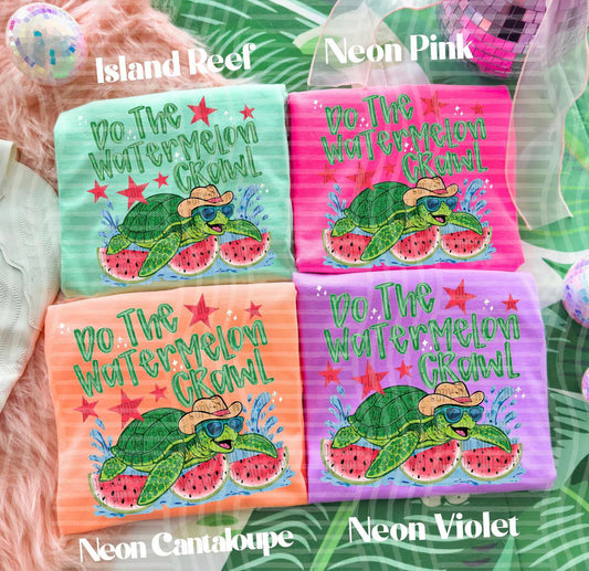 Do the Watermelon Crawl 🐢 -(T-SHIRT)- (GILDAN/JERZEES)050726LW