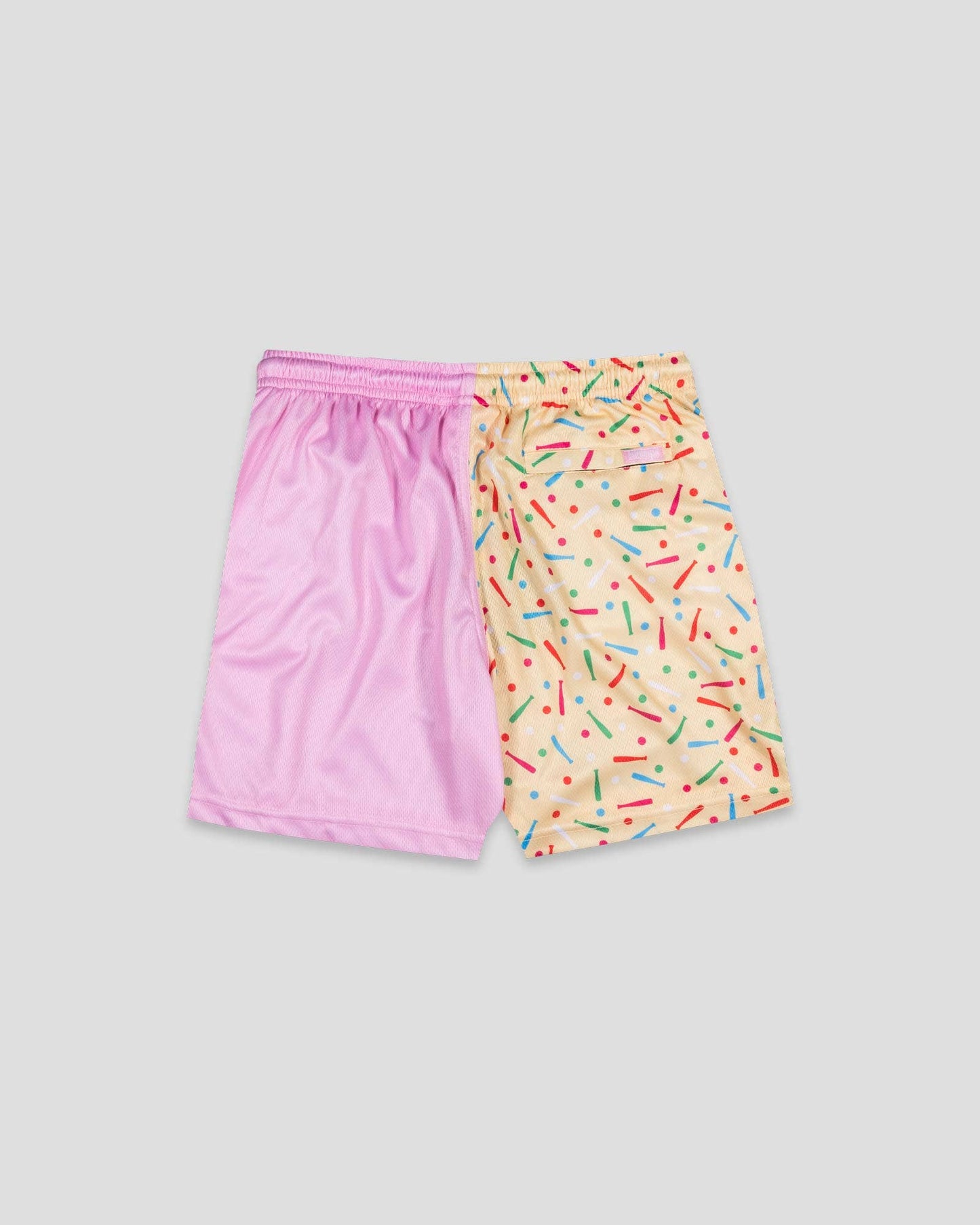 Youth Batter Up Bakery Confetti Cupcake Diamond Shorts - YCS10