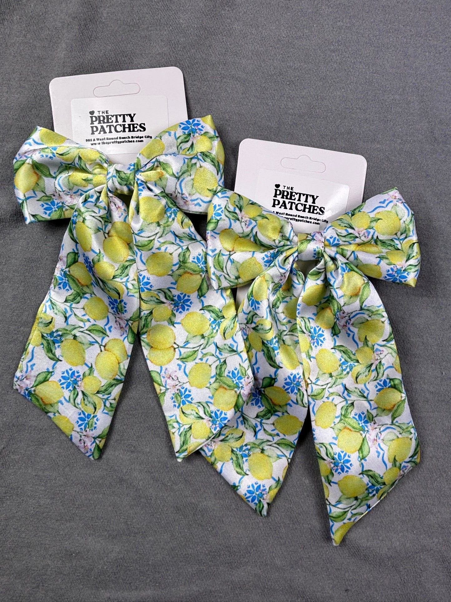 Mini and big bows with lemons and flowers MBB23