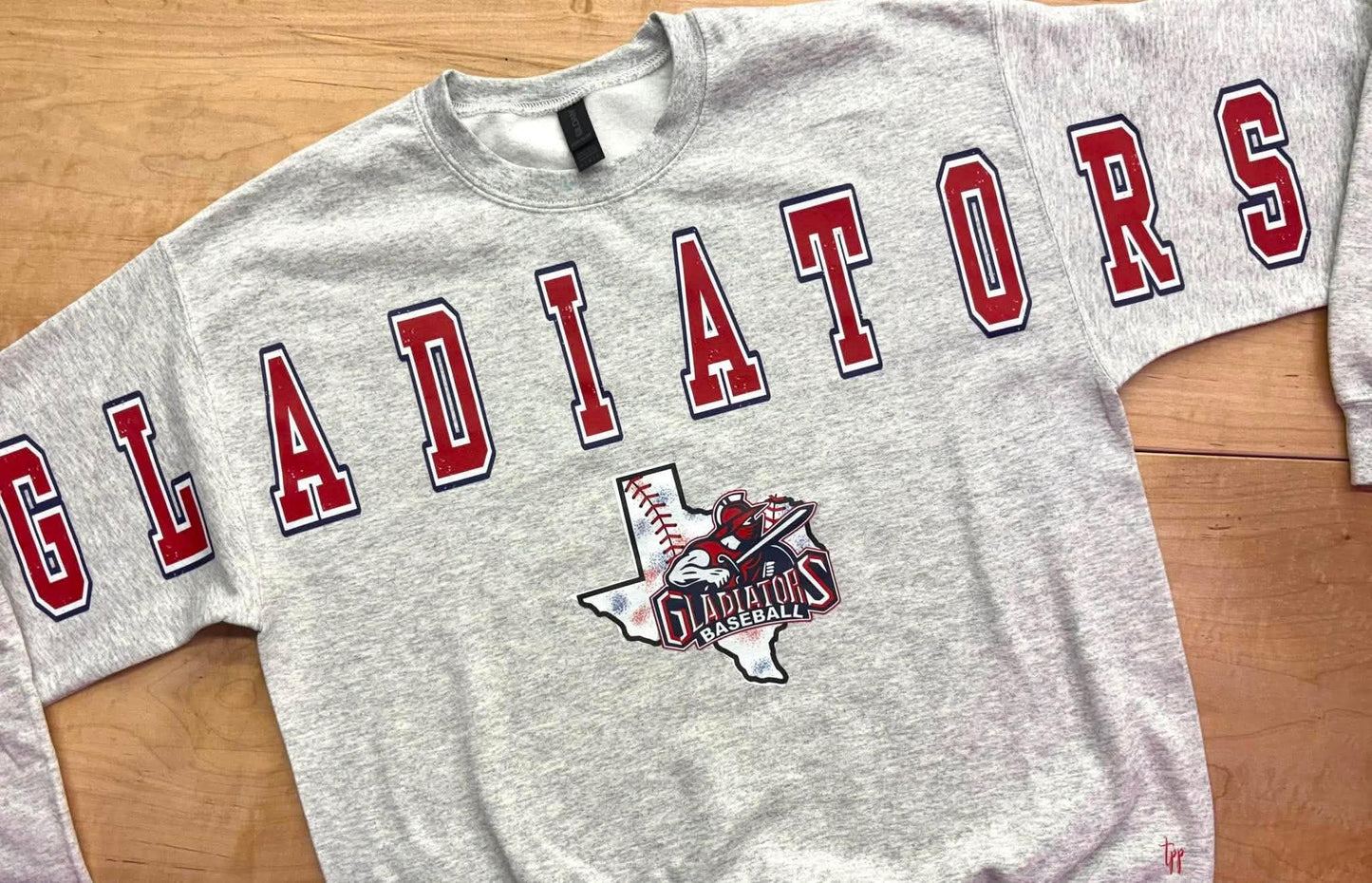 Oversized Mascot Sweatshirts with Logo - GLADIATORS - SWEATSHIRT - (Jerzee/Gildan)