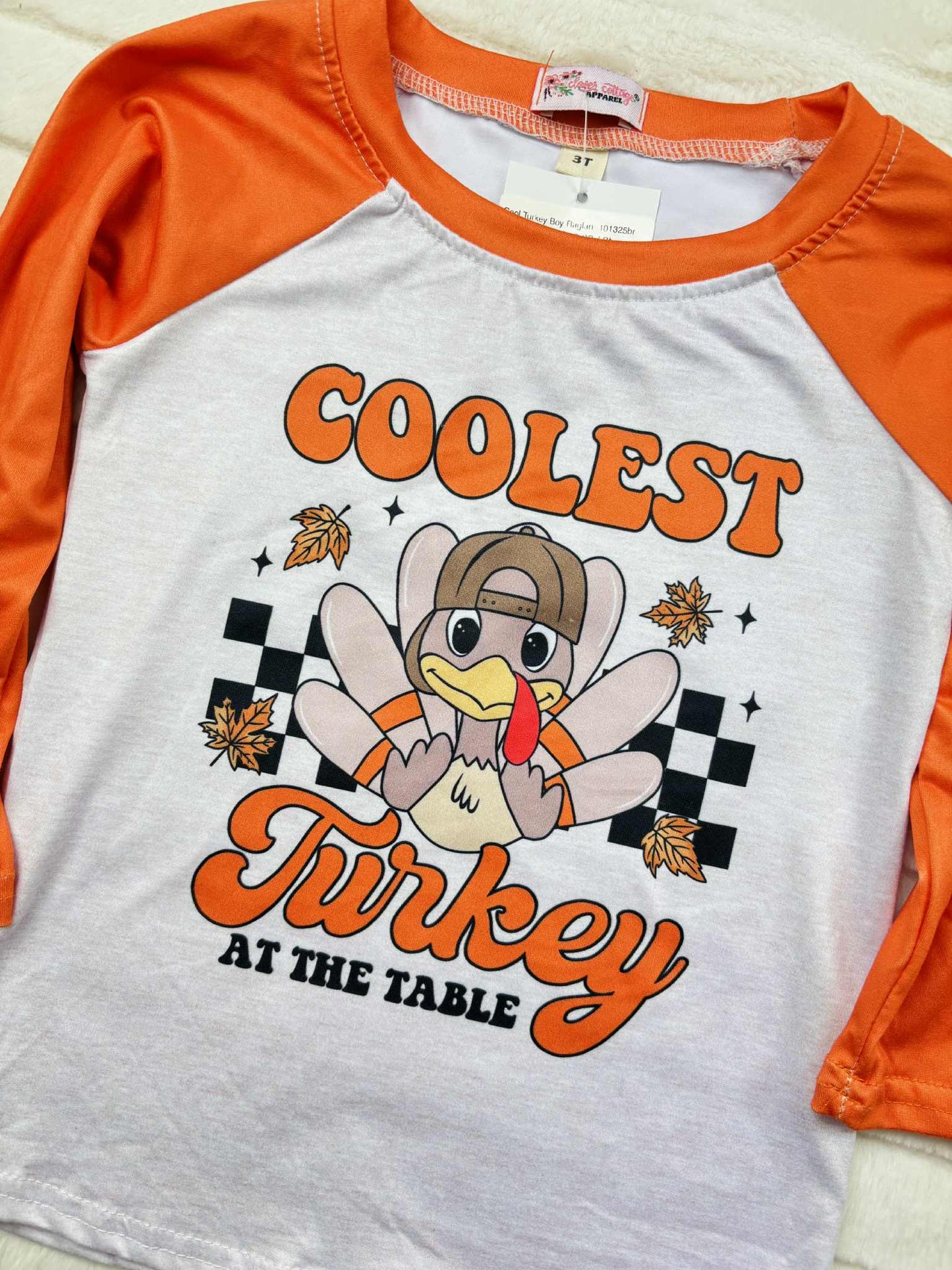 Cool Turkey Boy Raglan- 101325br