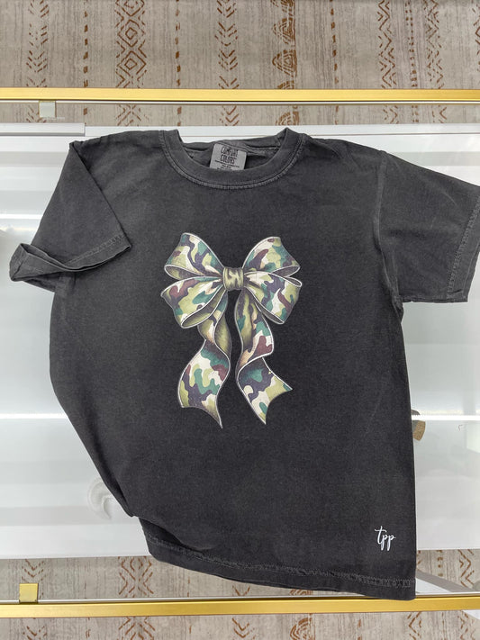 Long Camo bow T-shirt