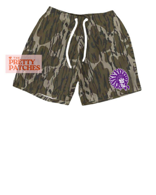 PNG Indians TREE BARK shorts (ADULT) - PRE ORDER