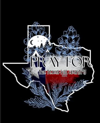Pray for the texas hill country- BLUE BONNETS T SHIRT- (Comfort Color & Bella)