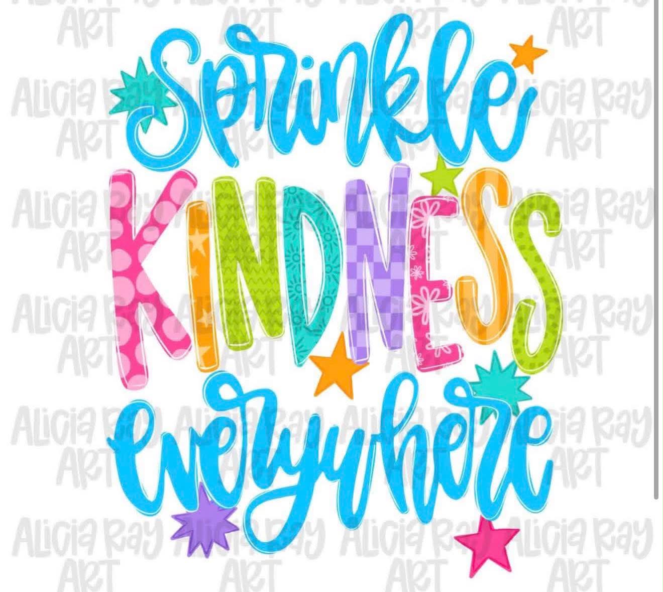 SPRINKLE KINDNESS EVERYWHERE- T SHIRT - (GILDAN/RABBIT SKINS) 060526BR