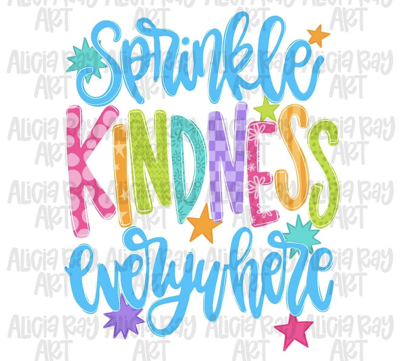 Sprinkle Kindness Everywhere- T SHIRT - (GILDAN/JERZEES)-061126br
