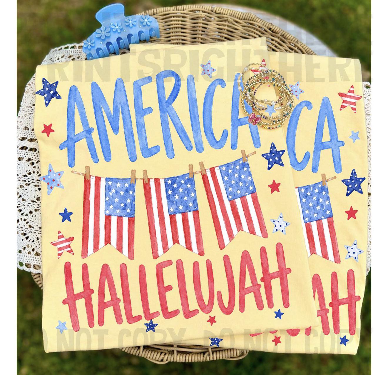 America Hallelujah-T-SHIRT- (COLOR COMFORT)- 06022026BT